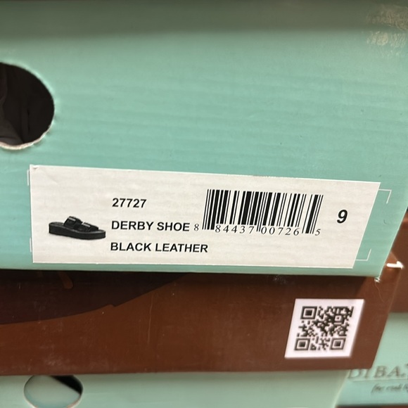 DIBA TRUE Derby Black Leather Wedges (NIB) - Picture 4 of 4